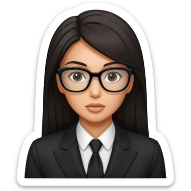 kim kardashian as a lawyer sticker