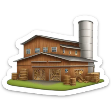 modern lumber factory sticker