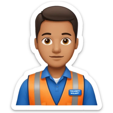 Walmart worker odp sticker