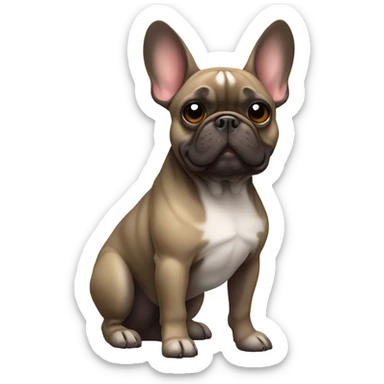 French bulldog sticker