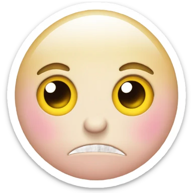 Feeling shy emoji sticker