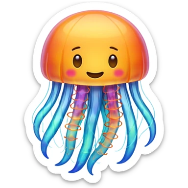 emoji jellyfish sticker