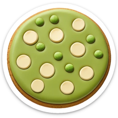 Matcha cookie with white chocolate chips  sticker