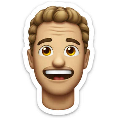 Emoji with hearth eyes drooling  sticker