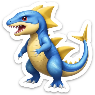 Veemon-Sharpedo-Totodile-Gible-Ampharos-fusion sticker