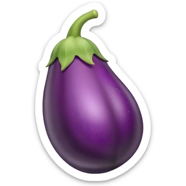 Eggplant farting sticker