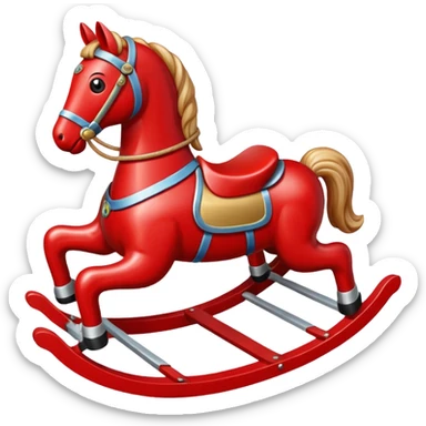 red Rocking Horse sticker