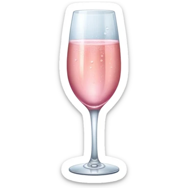 pink champagne emoji sticker
