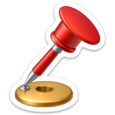 tachuela roja ubicacion  sticker