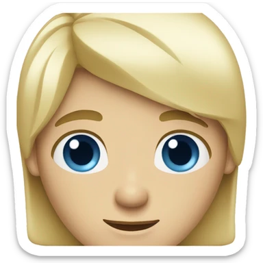 blond men with blue eyes sticker