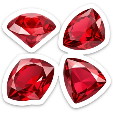 Emoji piedra rubi sticker