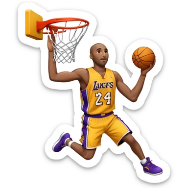 Kobe Bryant of him dunking  sticker