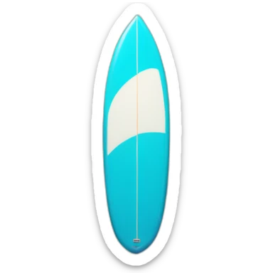 blue surfboard sticker