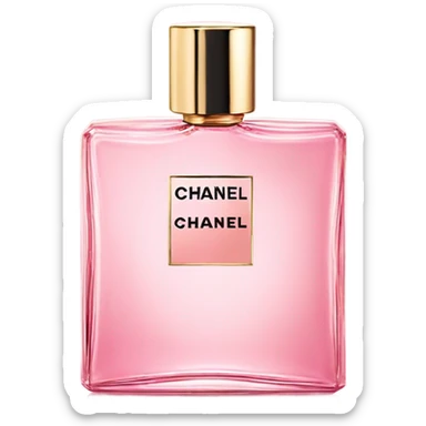 channel pink perfume sticker