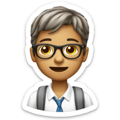 Niños usando lentes sticker