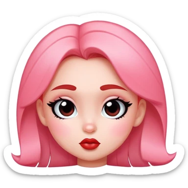 Bubbles kissy face powerpuff girls  sticker