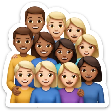 Relacionarse personas sticker