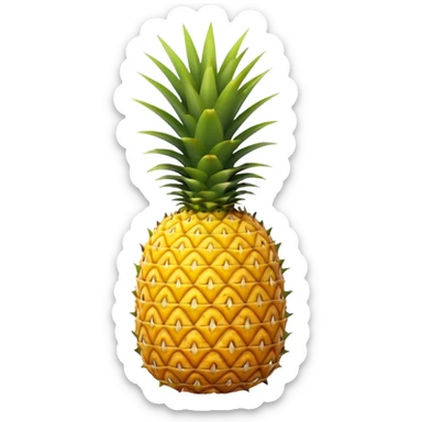 a simple pineapple sticker
