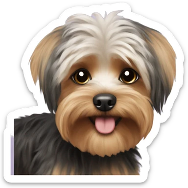 Yorkie poodle  sticker
