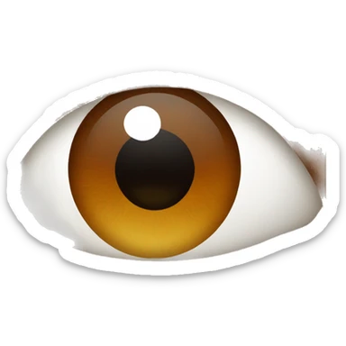 brown eye  sticker