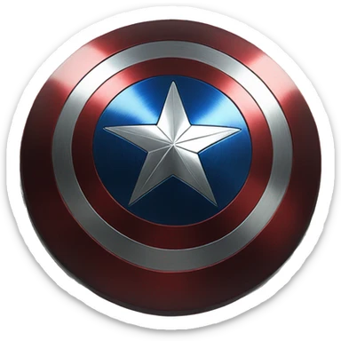 Captain america shield sticker