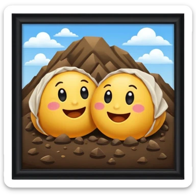 le même vidage qu'à gauche mais heureux sticker