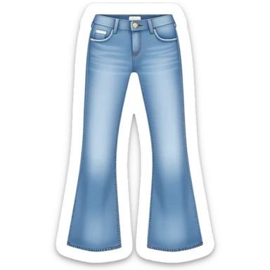 Y2K low rise flared jeans sticker