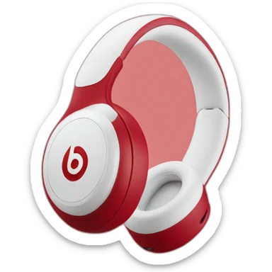 Beats Studio buds rouge sticker