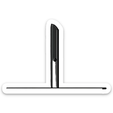 cartoon style wall nail with bold lines and playful look sticker