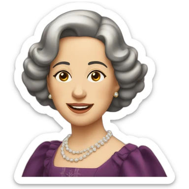 Isabel II spain sticker