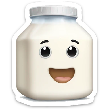 Gallon of milk sticker