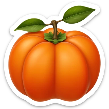 persimmon fruit sticker