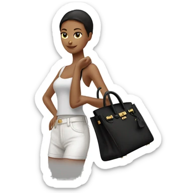 Birkin bag black sticker