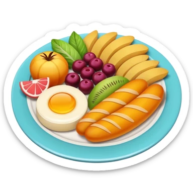 Aesthetic food sticker