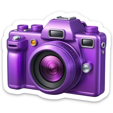 Glitter Hot Camera Purple sticker