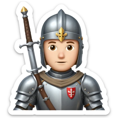 medieval knight sticker