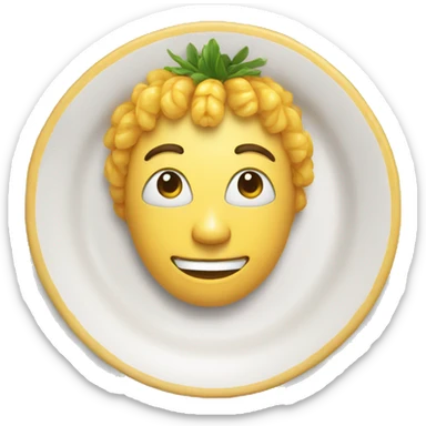 Maïs dans une assiette  sticker