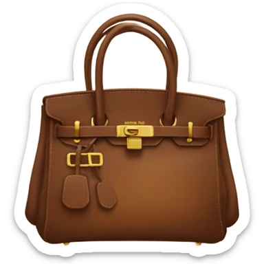Brown birkin bag sticker
