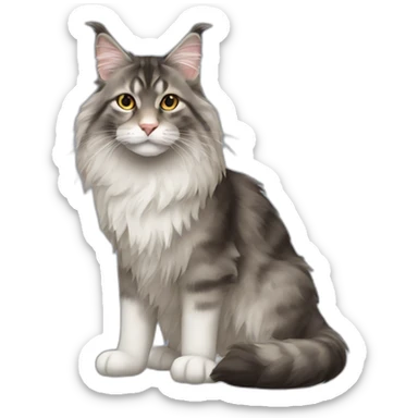 mainecoon cat sticker