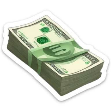 Money euro € sticker