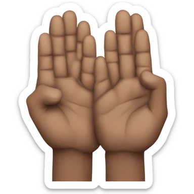 Hands closed together, similar to the “apes Together strong” sticker