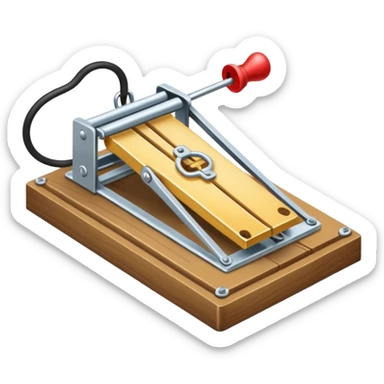 mouse trap sticker