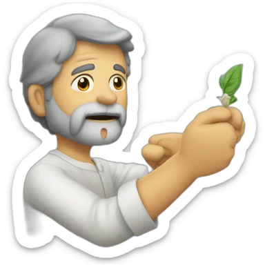 lula mostrando o dedo sticker