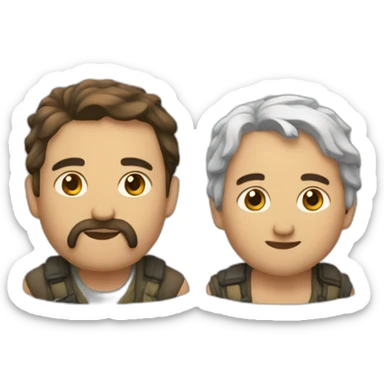 Bastón y galera sticker