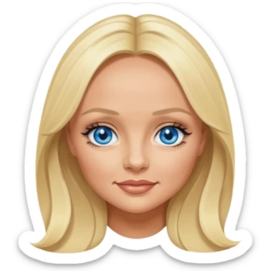 Emma Bunton with blue eyes sticker
