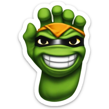 TMNT Foot ninja sign sticker