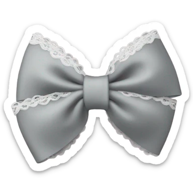 Lacey hair bow  sticker