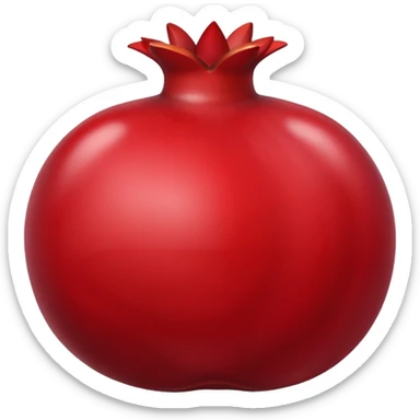 Pomegranate emoji Apple style sticker