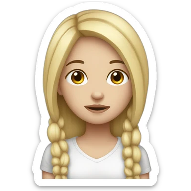 replacing depression with exhaustion white girl sticker