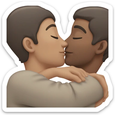 Intimate moment between to lovers sticker